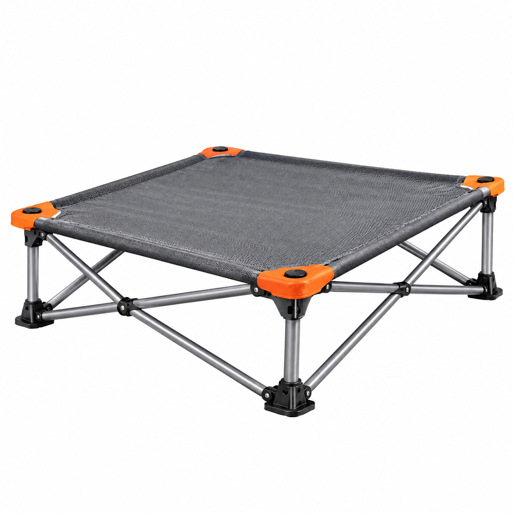 qivxunel Elevated Folding Dog Camping Cot — isolated product view